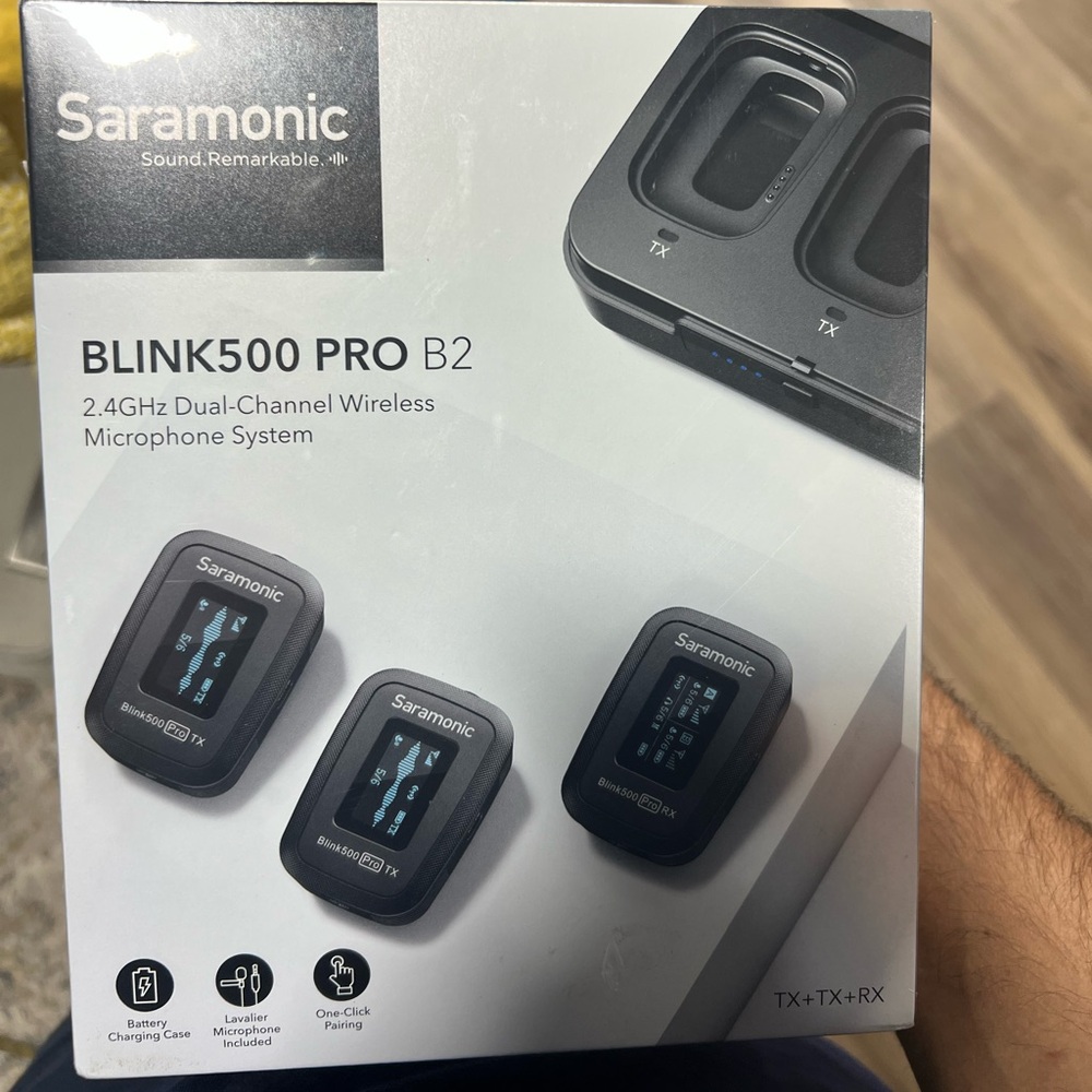New Saramonic Blink500 Pro B2 Dual-Channel Stereo Wireless Microphone